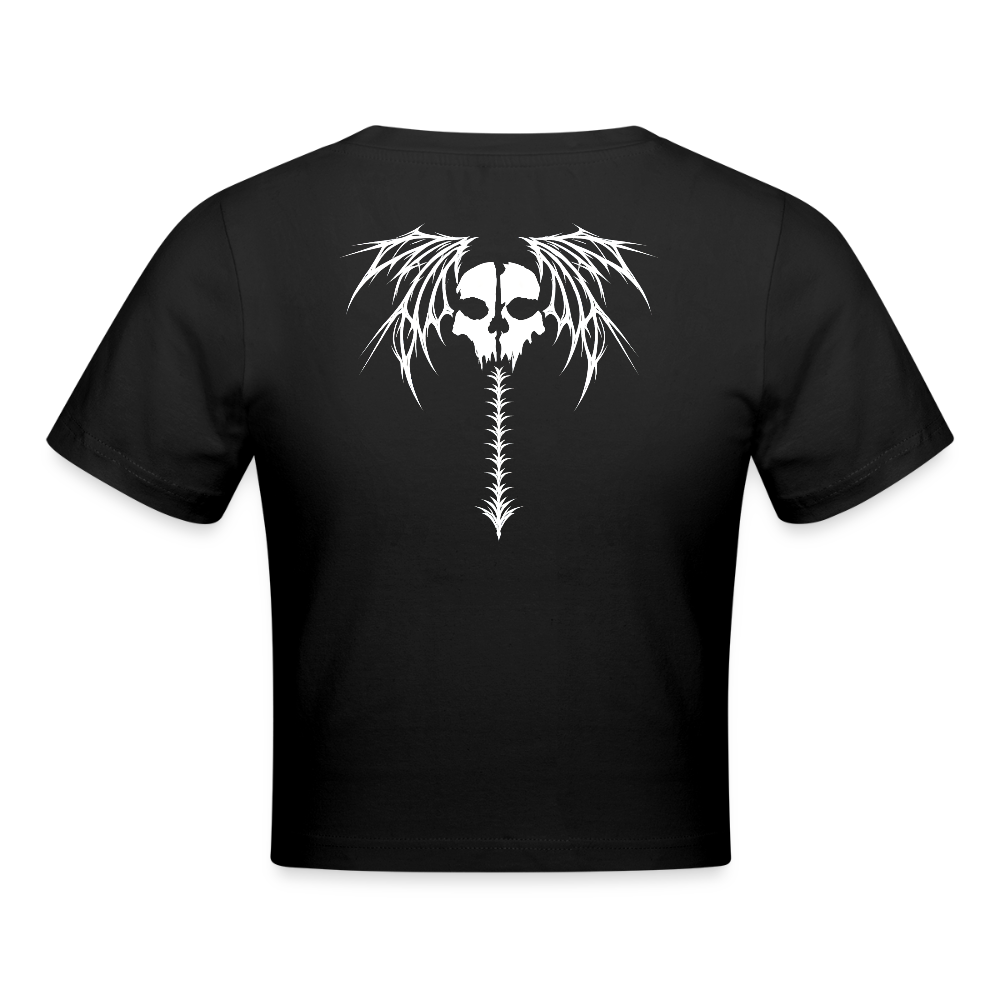 Womens Training Tee Cropped - Schwarz